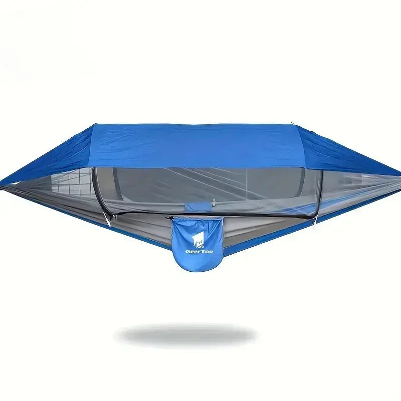 3-in-1 Camping Hammock with Mosquito Net and Sun Shelter – Durable Outdoor Hammock for Travel, Backpacking, and Parks