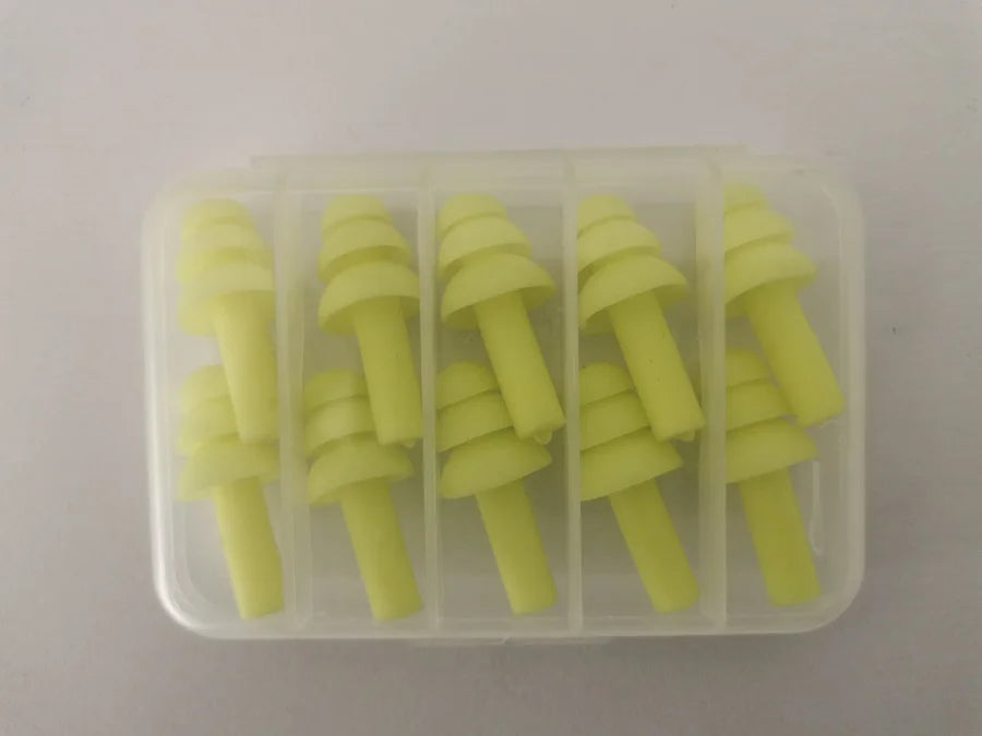 5Pairs/set box-packed comfort earplugs noise reduction silicone Soft Ear Plugs Swimming Silicone Earplugs Protective for sleep