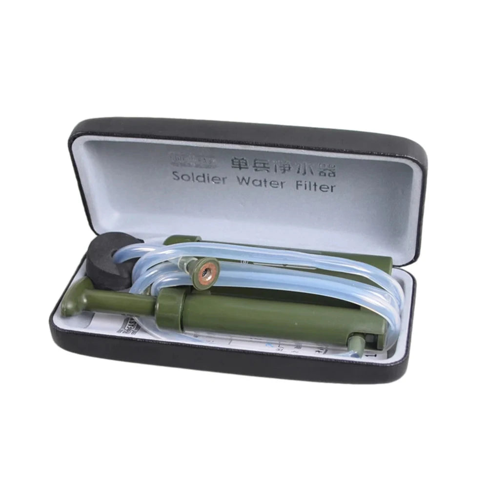 Mini Pocket Waterfilter - Draagbare Outdoor Survival Drinkwaterzuiveraar voor Reizen, Hiking en Camping