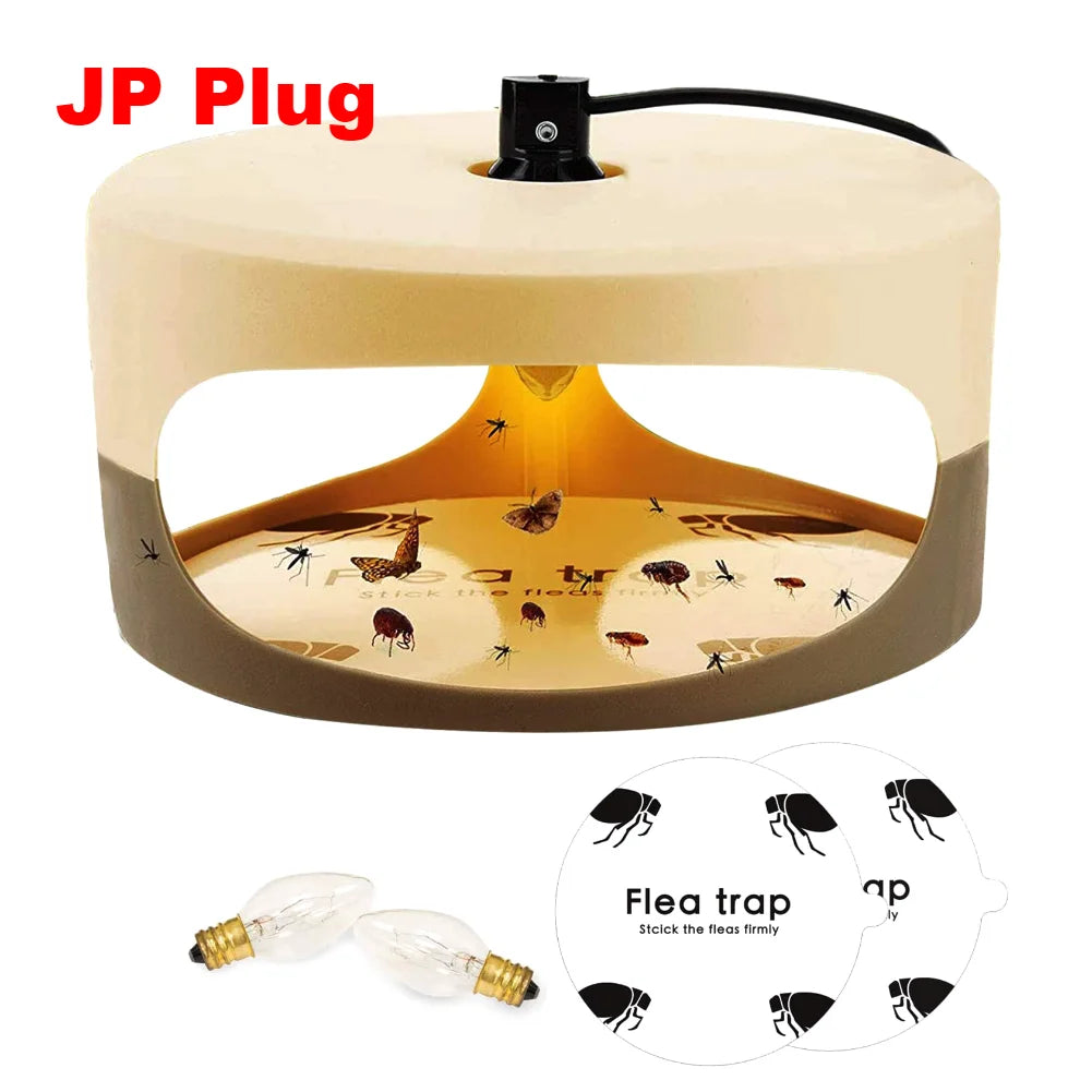 Photocatalyst Vlooien Doder Lamp, Elektrische Vlieg- en Insectenval met USB Opladen, Geurloos en Veilig voor Huisdieren en Kinderen