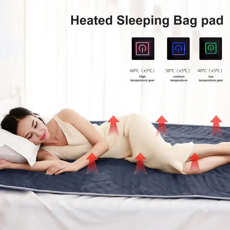 USB Verwarmde Slaapmat 180x150cm – Geïsoleerde Outdoor Slaapmat – Dikke Campingmat met Verwarming