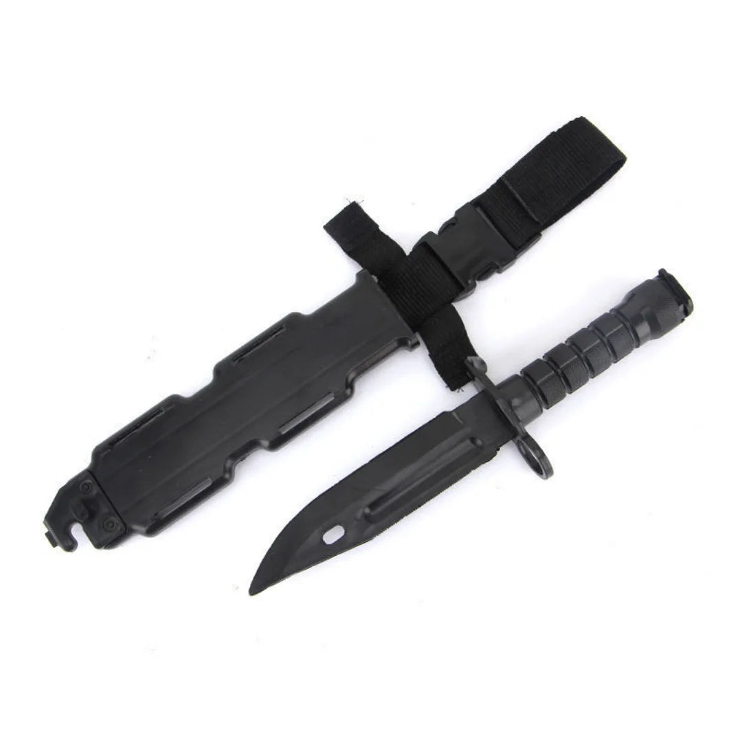 M9 Gummidolch – Airsoft Trainingsmesser, Cosplay & Kampfsport Messermodell