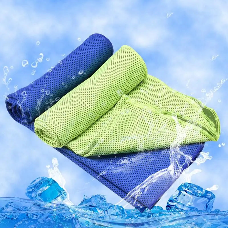 1pc Polyester Cooling Towel, Sneldrogend Ice Towel, Zacht en Ademend Microfiber Sportdoek voor Yoga, Hardlopen, Gym en Workout