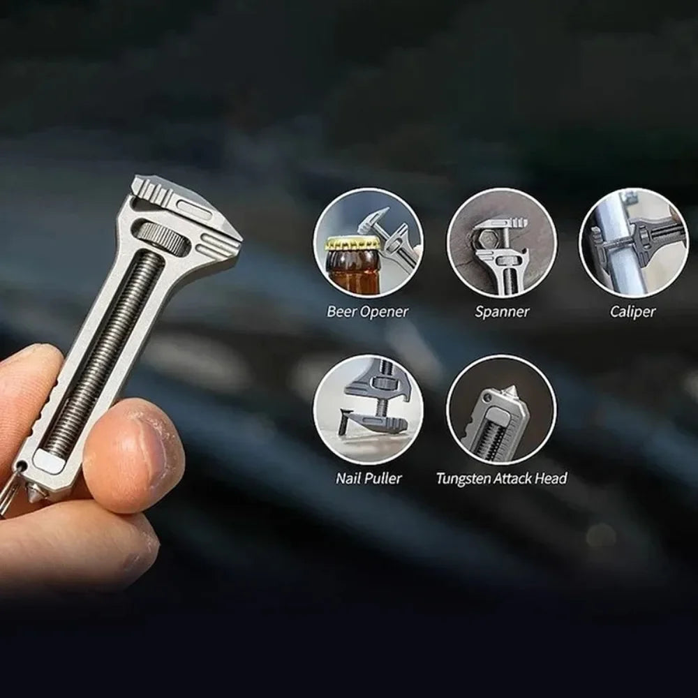 1PC EDC Multitool – Kompaktes tragbares Werkzeug mit Schlüsselanhänger für Camping und Survival