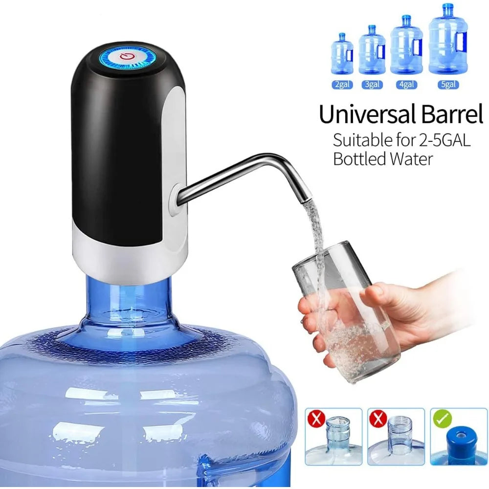 Automatische Waterpomp – USB Oplaadbare Elektrische Dispenser voor 5 Gallon Waterflessen