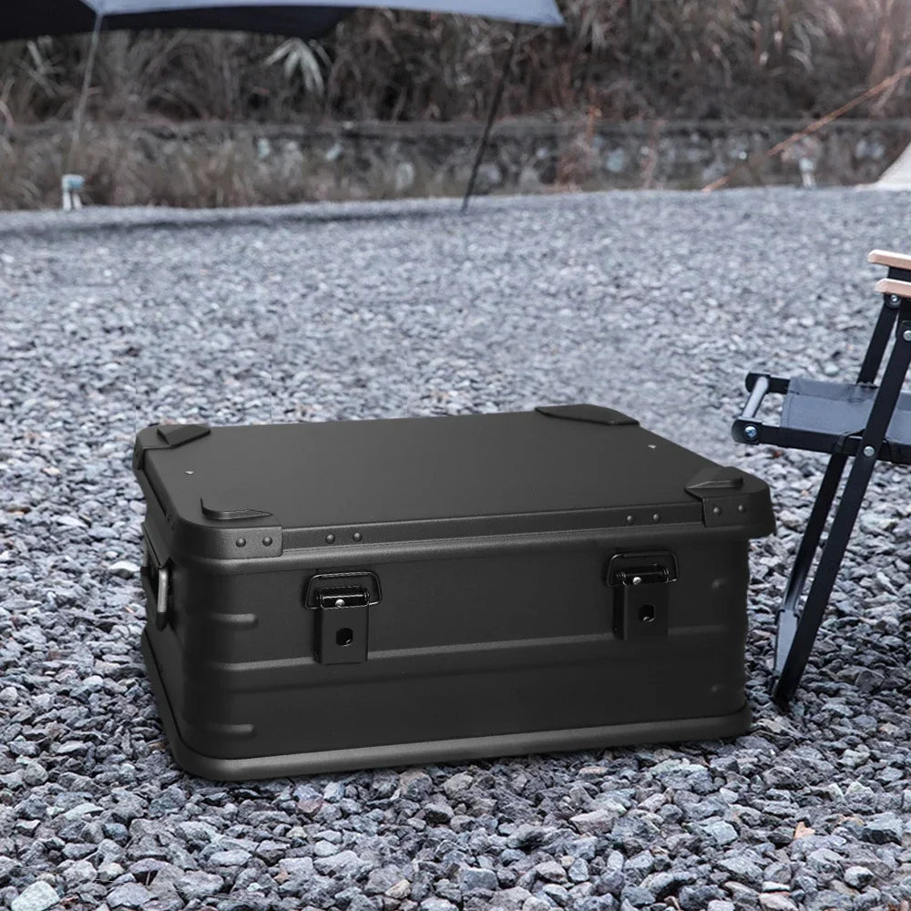 30L 50L 80L Aluminium Legering Opbergdoos | Draagbare Opslagdoos voor Kamperen, Auto, Picknick en Reizen