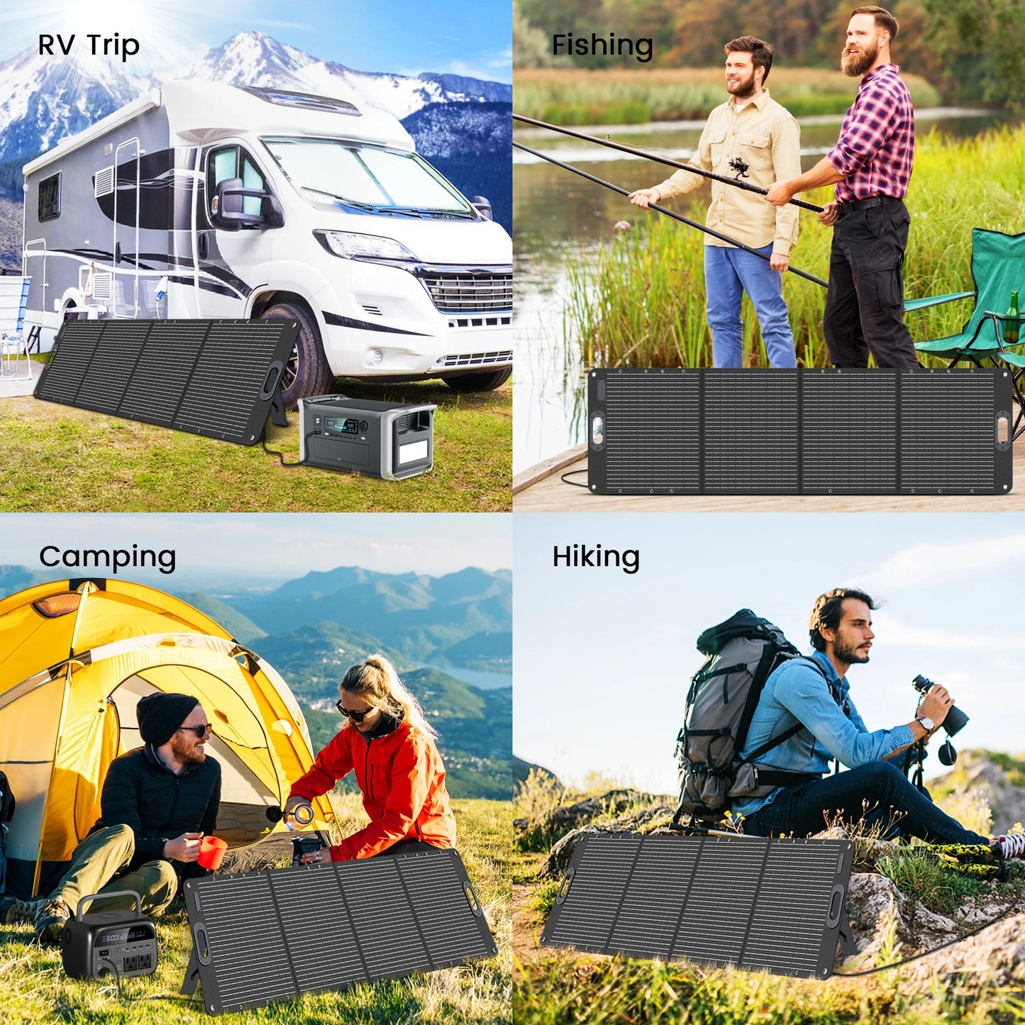 200W Solar Powerbank met Inverter – Waterdichte Draagbare Outdoor Batterij voor Camping & Hiking
