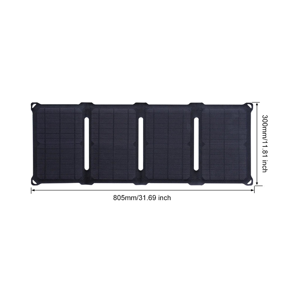 30W Opvouwbaar Zonnepaneel | USB Oplader voor Telefoon & Outdoor Gebruik