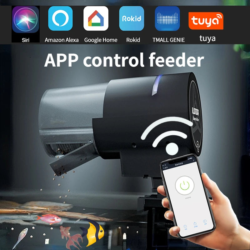 Automatischer WiFi Fischfutterspender – Smarter Fischfütterer mit App- und Sprachsteuerung