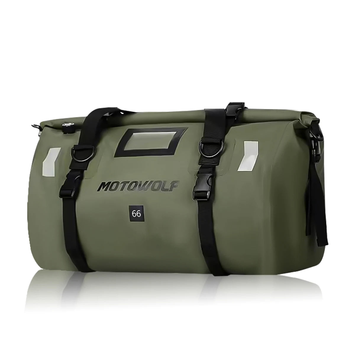 Motorcycle Dry Bag 40L/66L - Waterdichte Reflecterende Duffle Bag voor Reizen, Kamperen, Skiën, Fietsen, en Outdoor Avonturen
