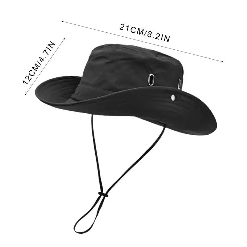 Ademende Zonnehoed – Unisex Bucket Hat met Brede Rand | Vissen, Wandelen, Kamperen & Strand