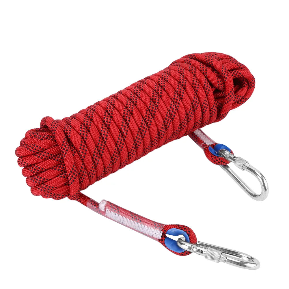 Zware Klimtouw 12mm - Paracord met Karabijnhaak voor Outdoor, Camping & Survival