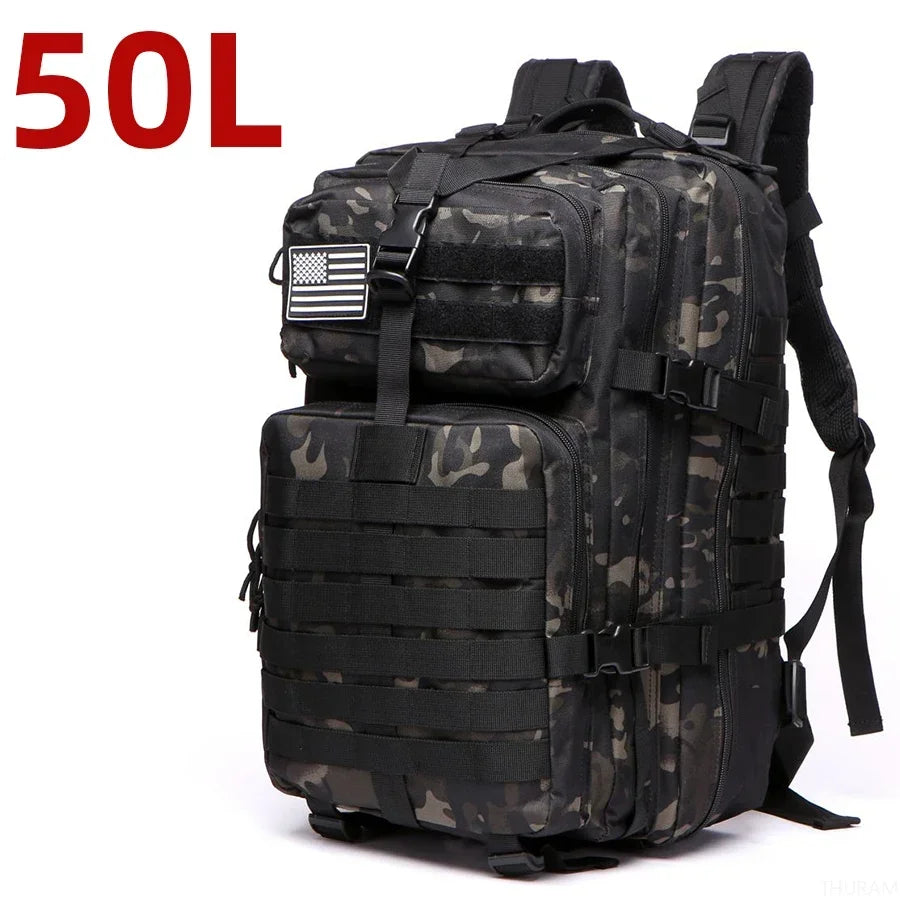 Waterdichte Tactische Rugzak 25L/50L โ 1000D Nylon Outdoor Backpack met Molle voor Hiking, Jacht & Kamperen
