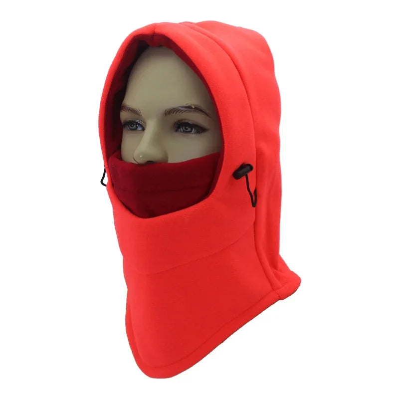 Winter Fietshoed & Ski Cap - Unisex Gevoerde Balaclava met Masker en Oorkleppen