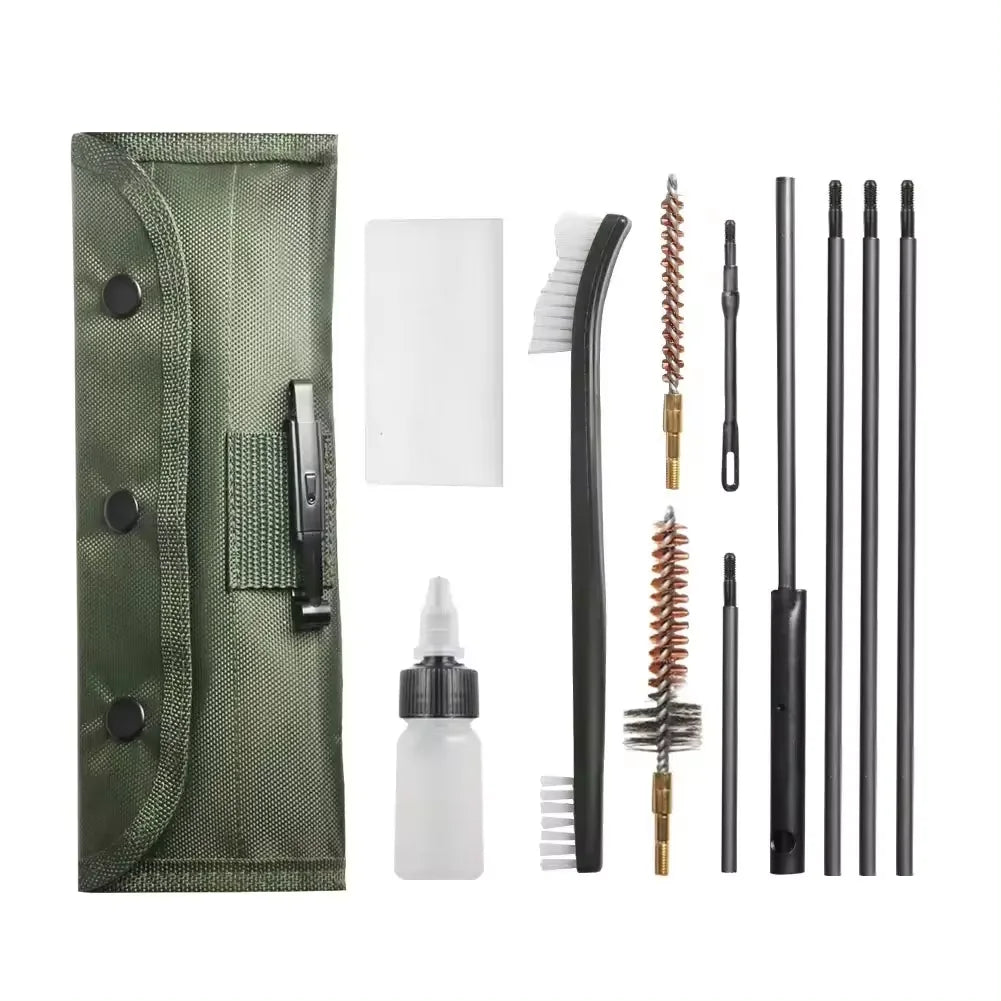 Waffenreinigungsset – 10-teiliges Set für Gewehre, Airsoft, Schrotflinten und Pistolen im Kaliber .22cal, 5,56 mm, 223 und 22LR