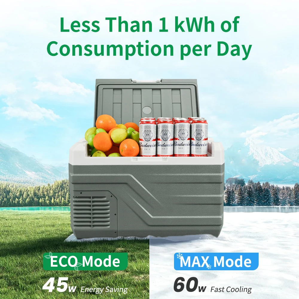 25L/35L/45L Draagbare Auto Koelbox – 12V Compressor Koelkast/Diepvries