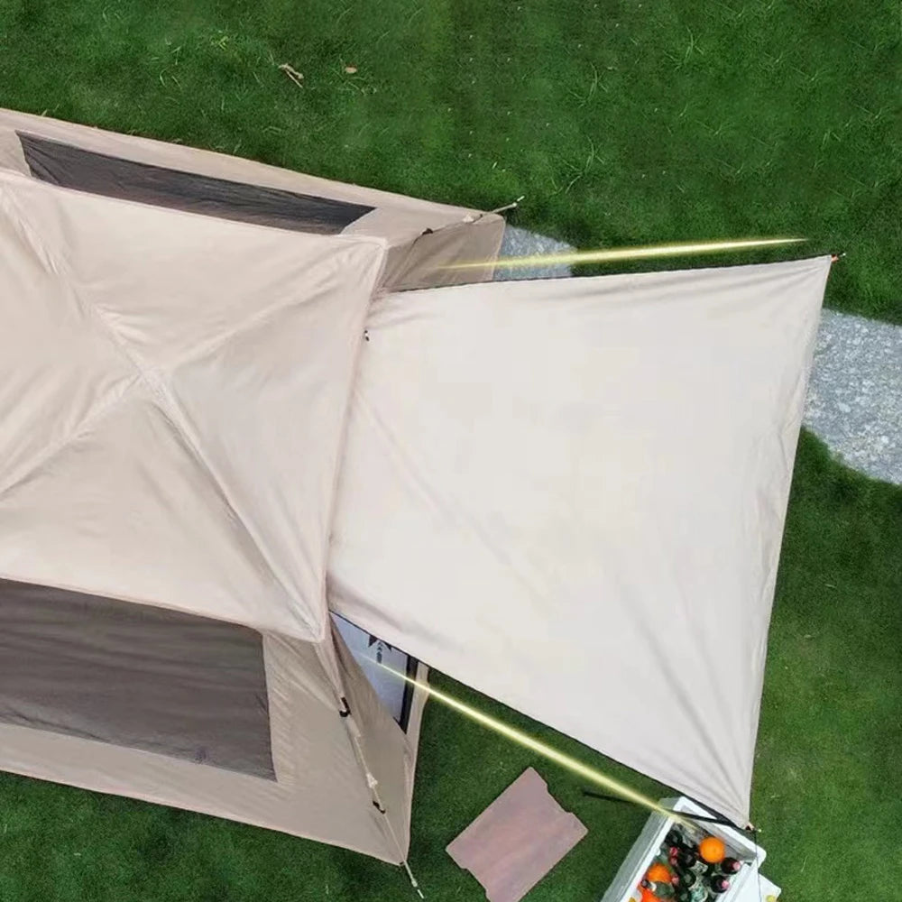 Automatische 2-Persoons Camping Tent – Winddicht, Waterdicht & UV-bescherming | Opvouwbare Pop-Up Tent voor Outdoor & Picknick