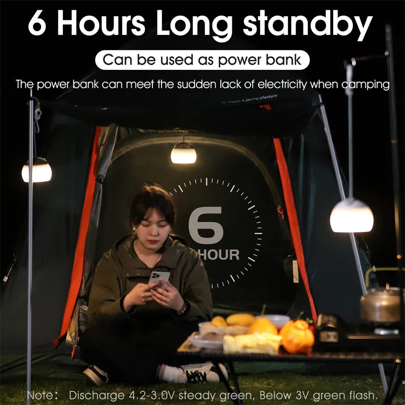 Camping Tent Hanging Light | USB Oplaadbare LED Lamp voor Outdoor Kamperen en Noodverlichting