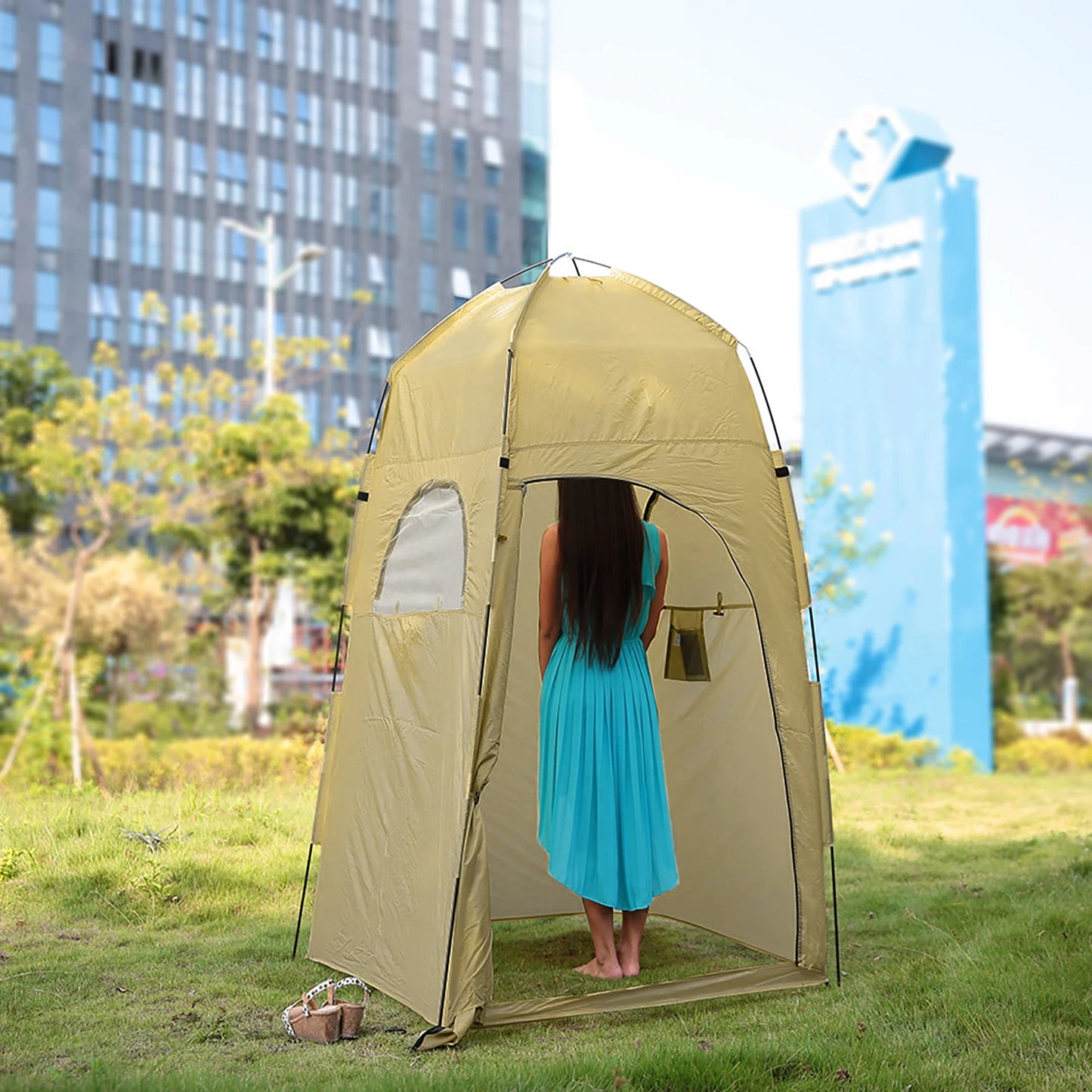 Draagbare Outdoor Douchetent – Privacy Tent voor Camping, Strand & Festival