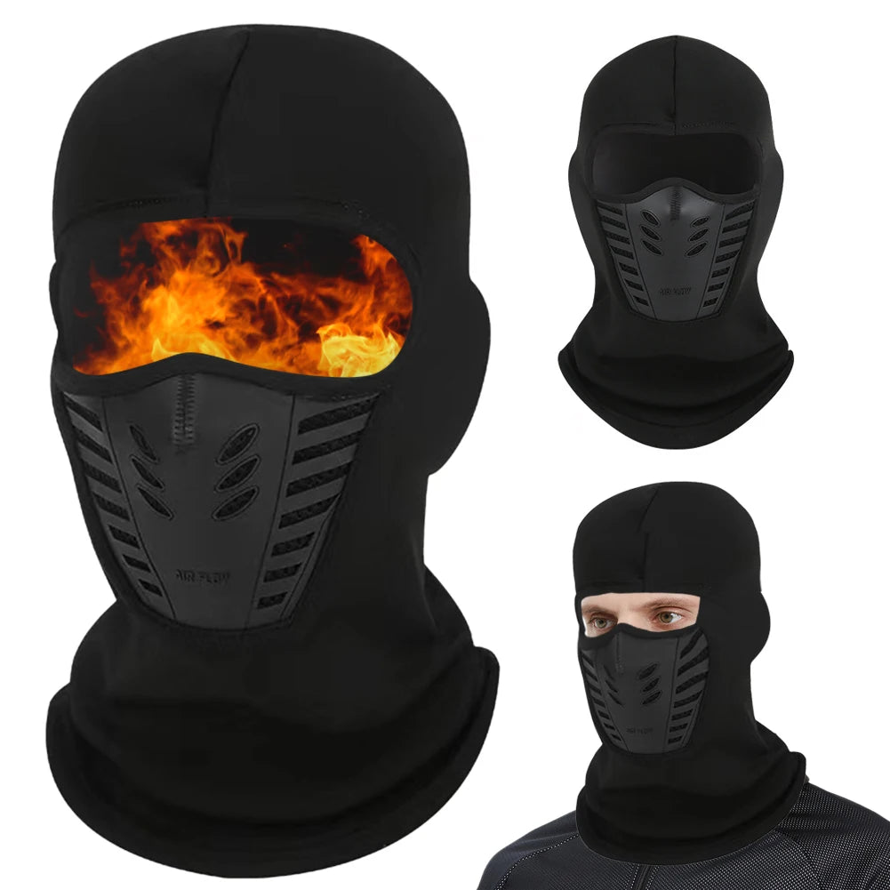 Winddichte Fleece-Sturmhaube – Nackenwärmer und Skimaske für Outdoor, Wandern und Radfahren