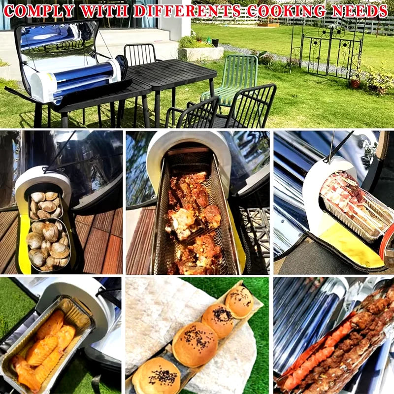 Draagbare Zonneoven | Solar Oven BBQ Grill | 4.5L Zonne-gestookte Kookset