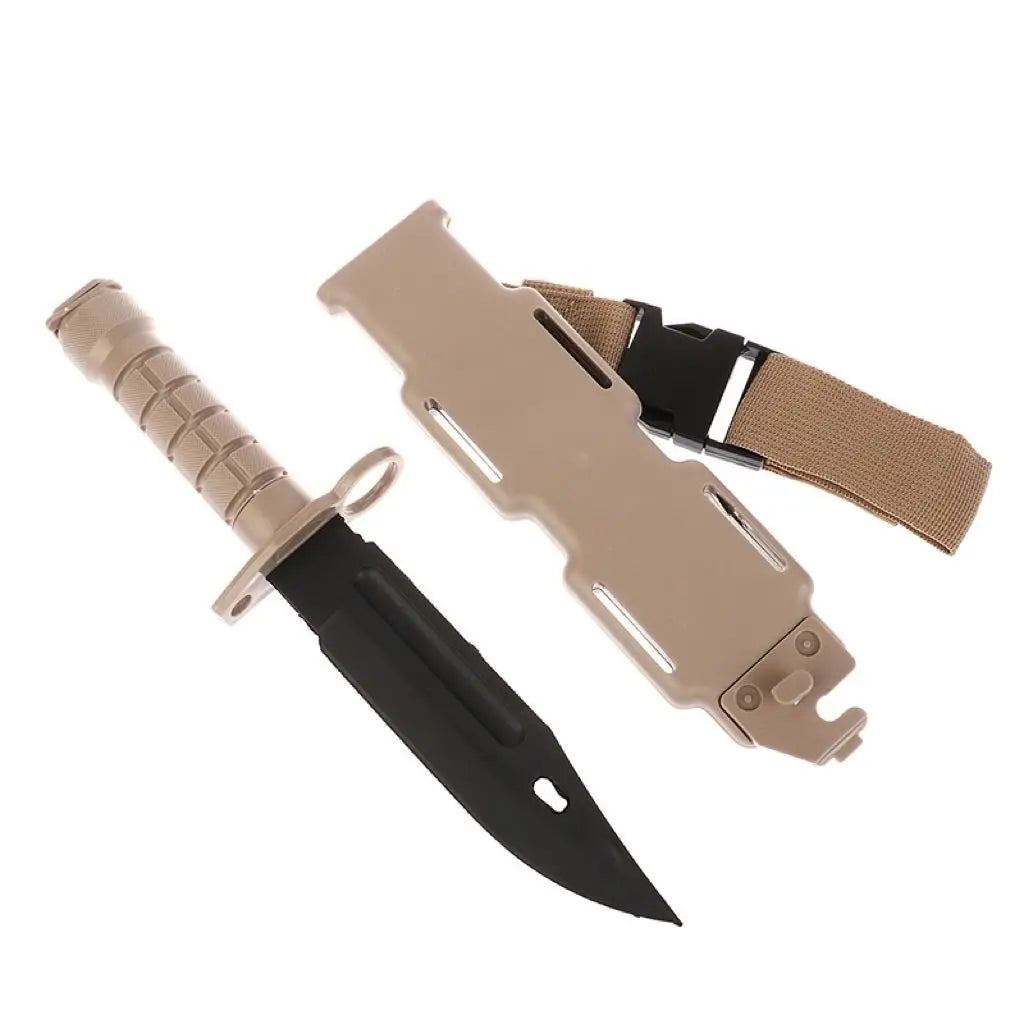 M9 Gummidolch – Airsoft Trainingsmesser, Cosplay & Kampfsport Messermodell