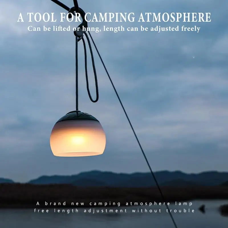 Camping Lantaarn met Haak | Oplaadbare LED Tentlamp | 4 Lichtmodi | Draagbare Outdoor Lantaarn