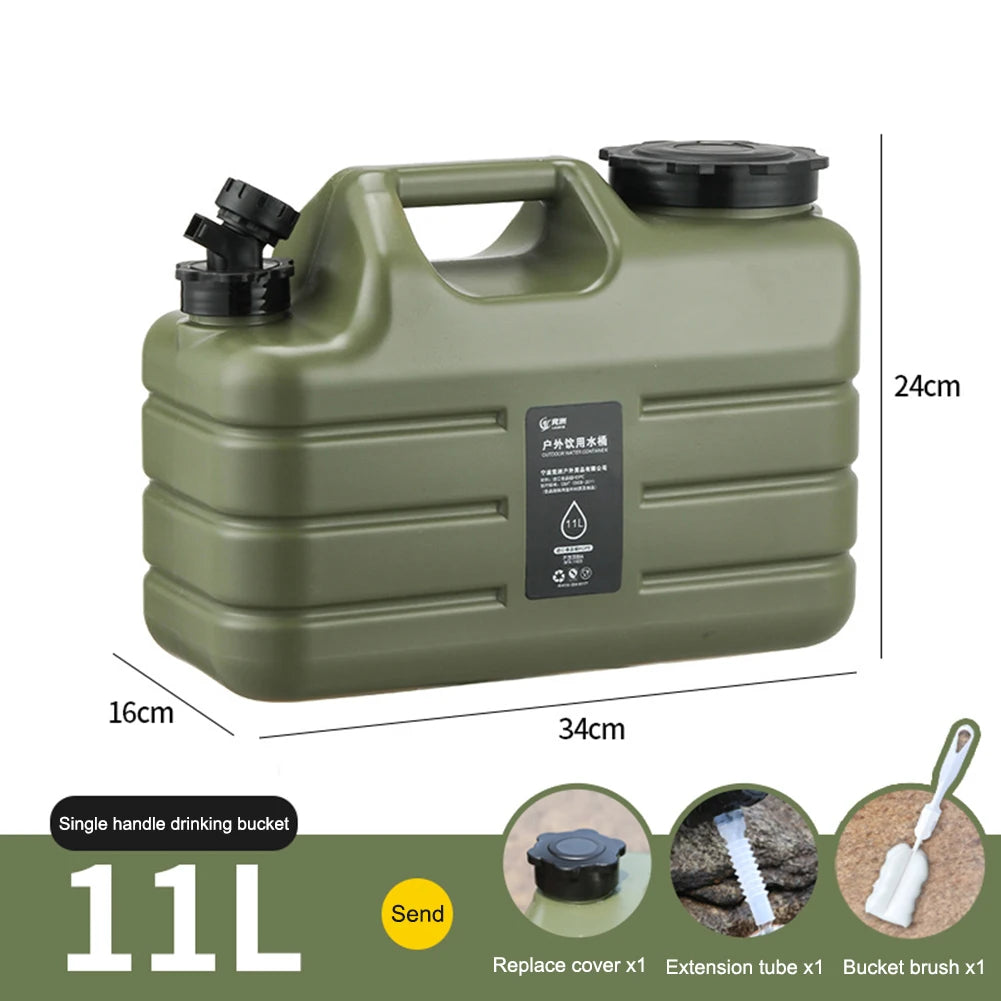 11L Outdoor Water Tank – Grote Capaciteit Camping Waterbak met Kraan en USB Oplaadbare Elektrische Waterpomp