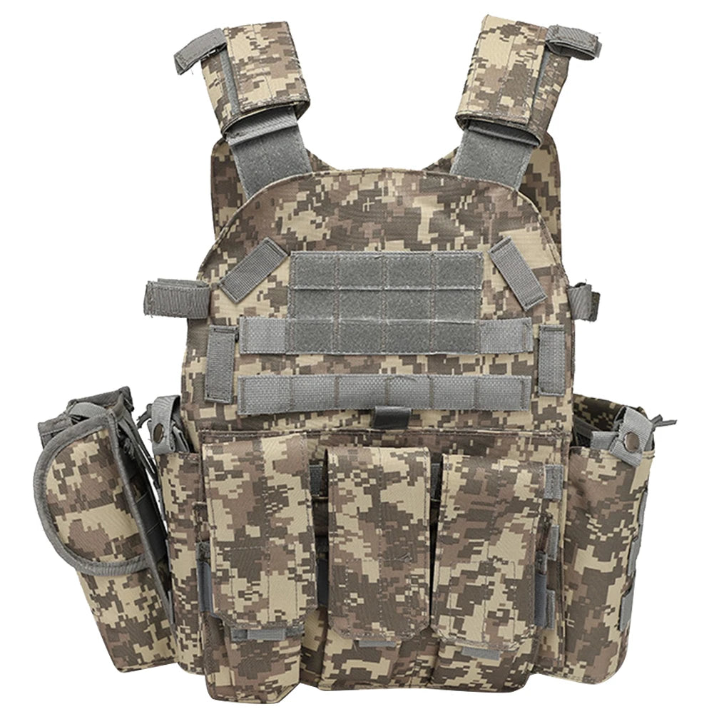 Nylon Chest Rig MOLLE Weste – Camouflage-Körperpanzerung für Jagd, Airsoft, Paintball und taktische Einsätze