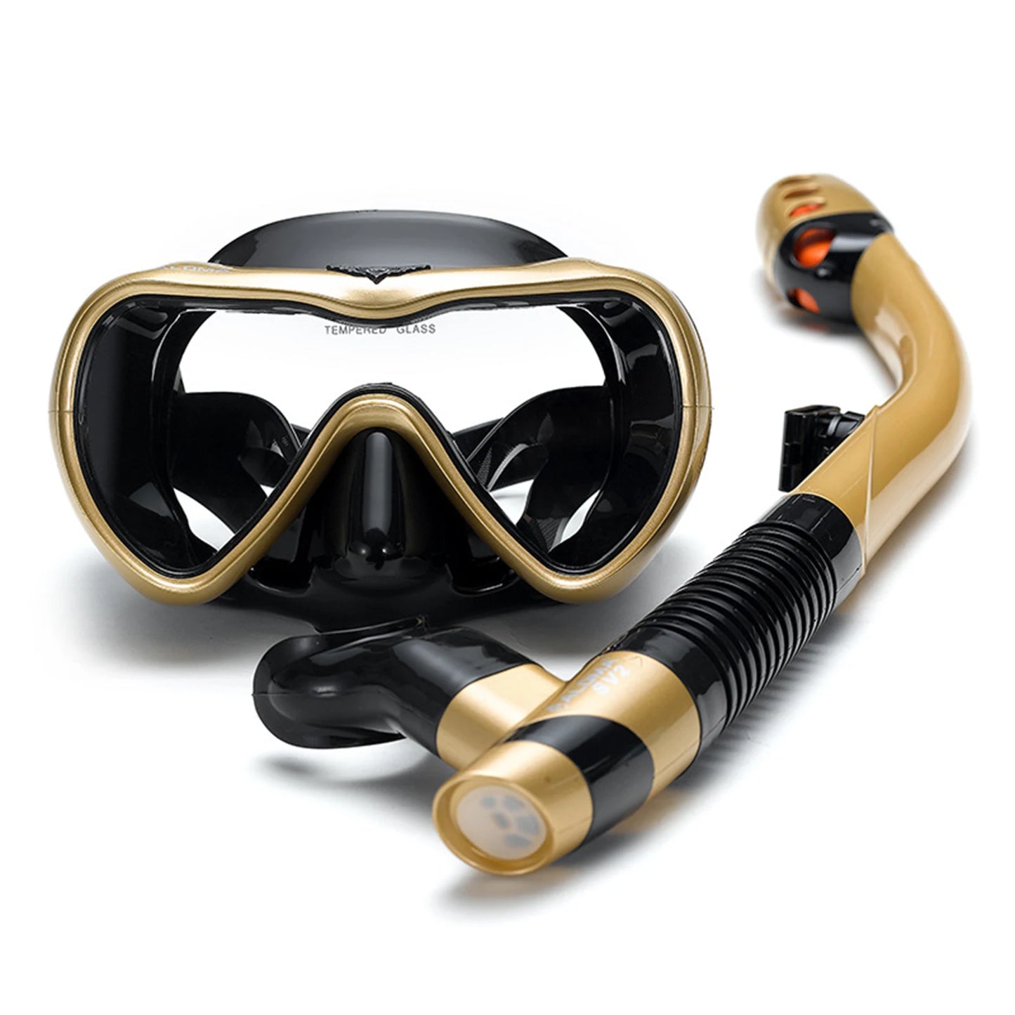 Leakproof Snorkel Set met Anti-fog Zwem- en Snorkelbril - Droge Snorkelbuis voor Snorkelen, Zwemmen en Scuba Diving