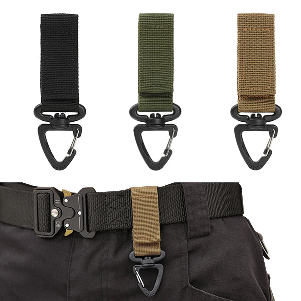 MOLLE Karabijnhaak van Nylon โ Tactische Bevestigingsclip voor Rugzak, Riem & Outdoor Uitrusting