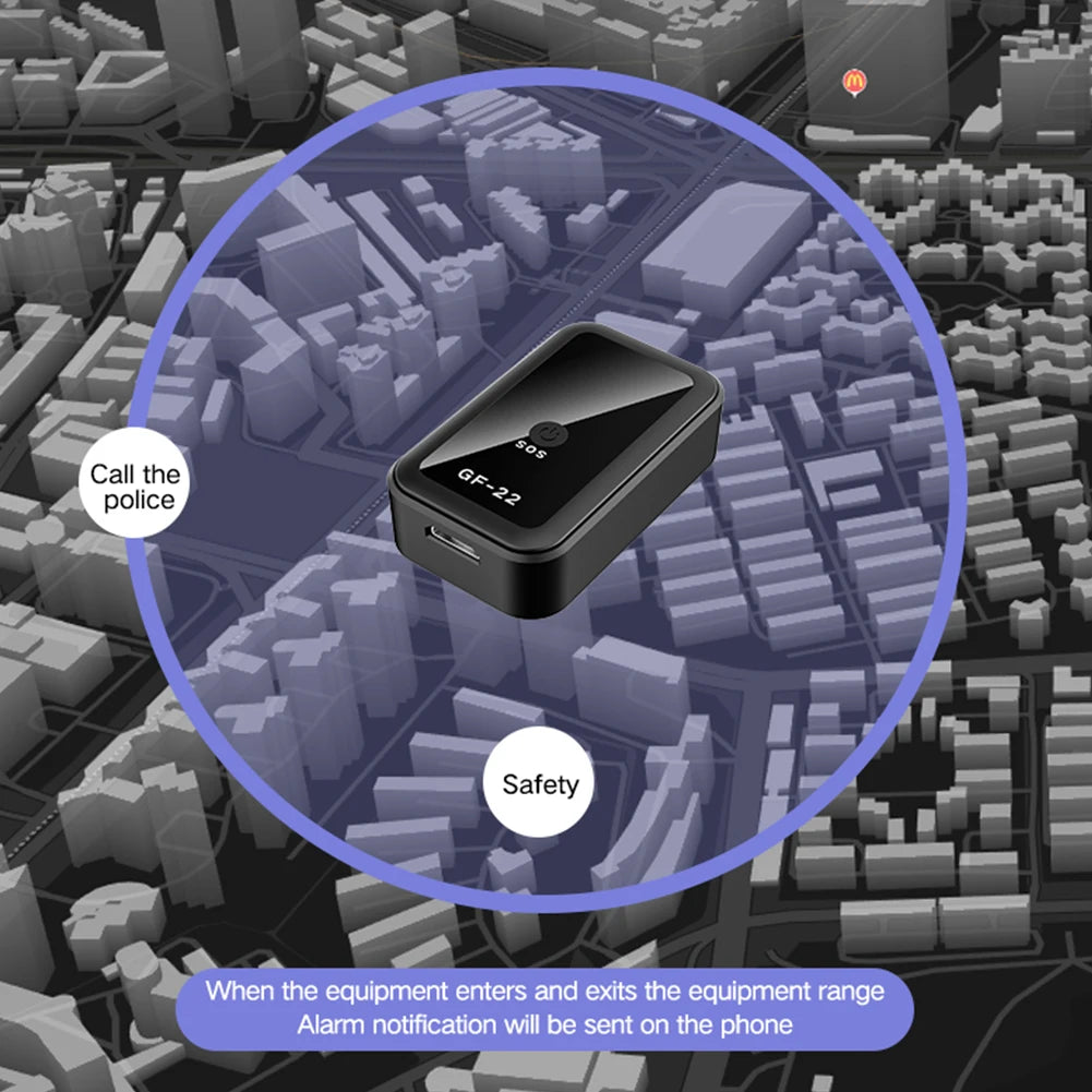 GF22 GPS-Tracker – Diebstahlsicherer GPS-Ortungsgerät in Echtzeit mit WLAN, LBS und GPS-Positionierung für Auto, Haustier, Kind und Geldbeutel