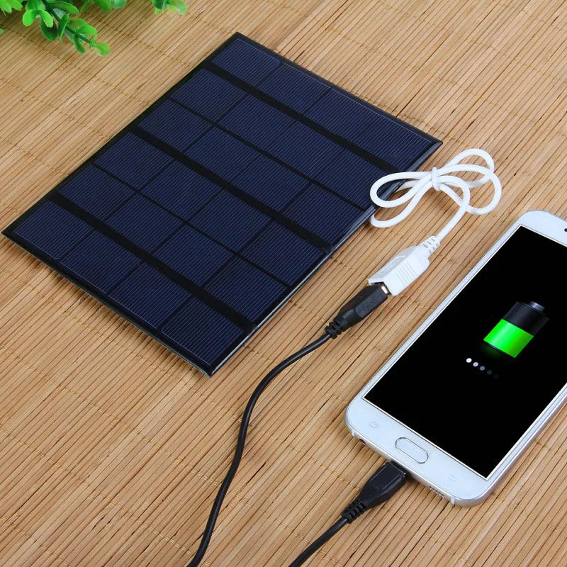 Portable Solar Charger – Universal Mobile Phone Charger for Camping, Hiking, Survival, and Emergency Kits – Compact USB Power Bank