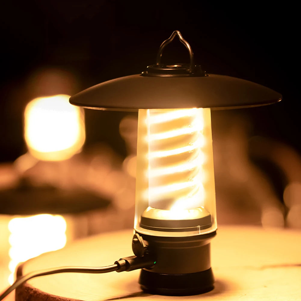 Oplaadbare Camping Lantaarn | LED Zaklamp & Kampeerverlichting | Draagbaar & Krachtig