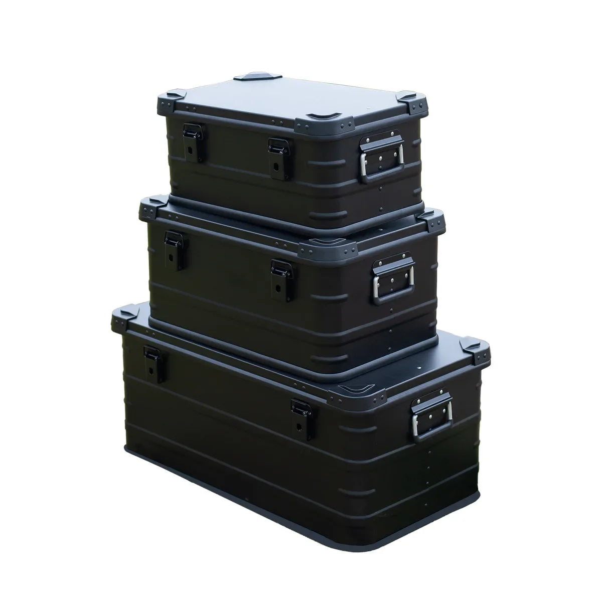 30L 50L 80L Aluminium Legering Opbergdoos | Draagbare Opslagdoos voor Kamperen, Auto, Picknick en Reizen