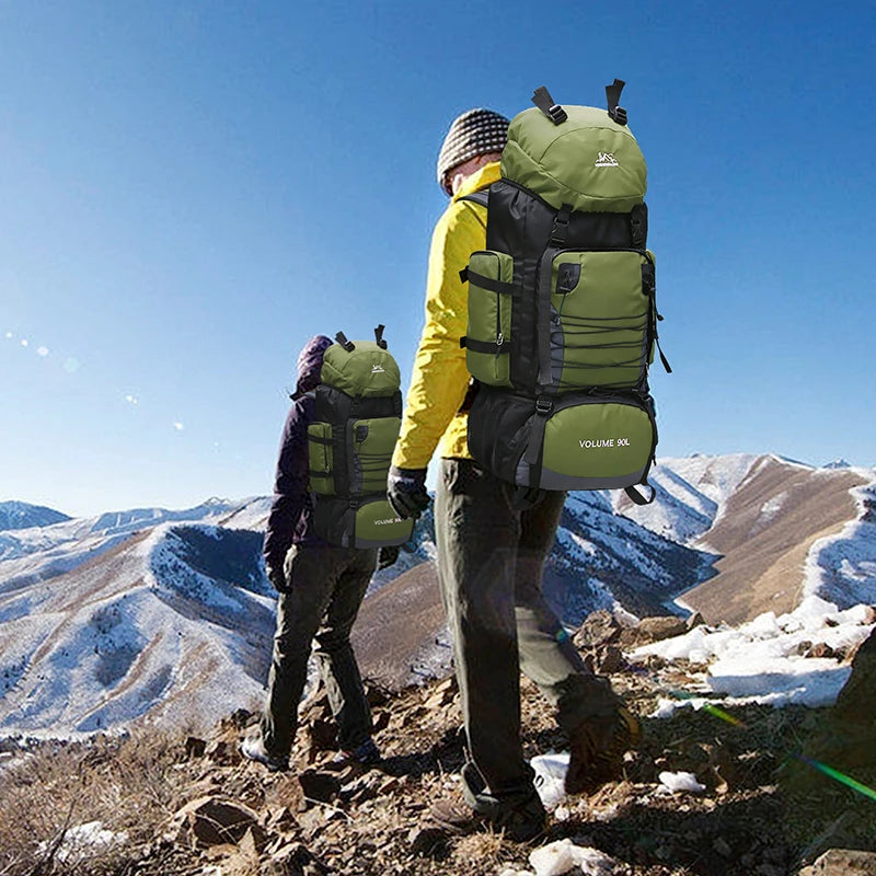 Grote 90L Outdoor Rugzak – Militaire Reistas voor Hiking, Kamperen & Bergbeklimmen | Nylon Rucksack voor Heren & Dames