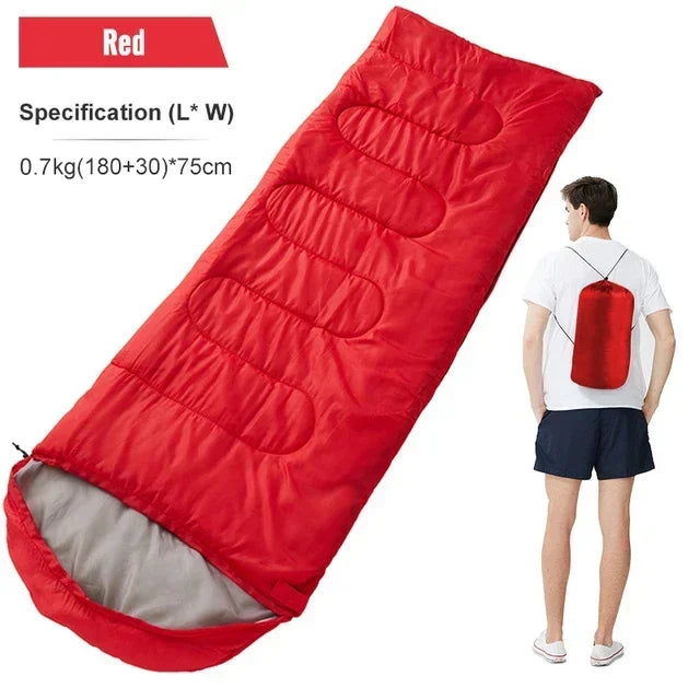 Ultraleichter 4-Jahreszeiten-Schlafsack | Wasserdicht & warm | Für Camping & Backpacking