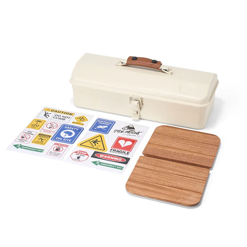 Outdoor Metaal Gereedschapskist | Draagbare Valbestendige en Vochtbestendige Opbergtas voor Campingaccessoires