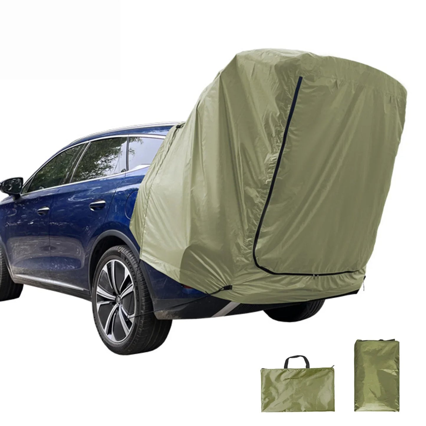 SUV-Campingzelt mit Markise – Geräumiges, reißfestes Zelt für Outdoor-Aktivitäten und Reisen