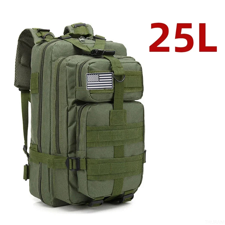 Waterdichte Tactische Rugzak 25L/50L โ 1000D Nylon Outdoor Backpack met Molle voor Hiking, Jacht & Kamperen