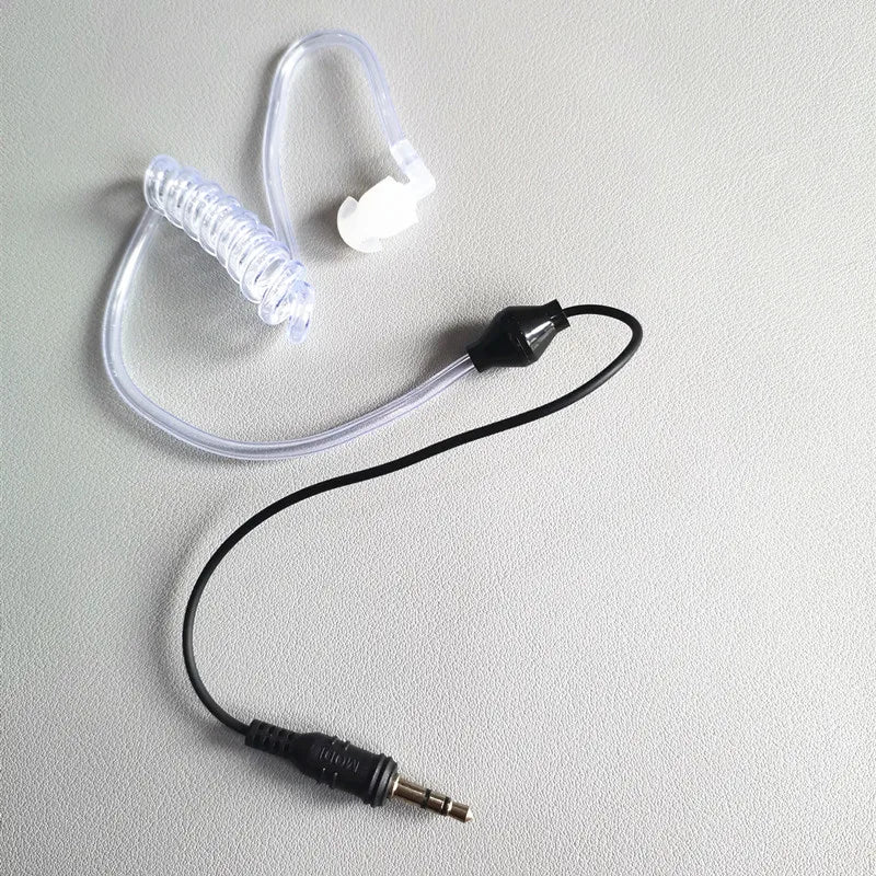 Klares Akustikrohr-Headset – 3,5-mm-Ohrhörer für Funkgerät – Walkie-Talkie-Zubehör