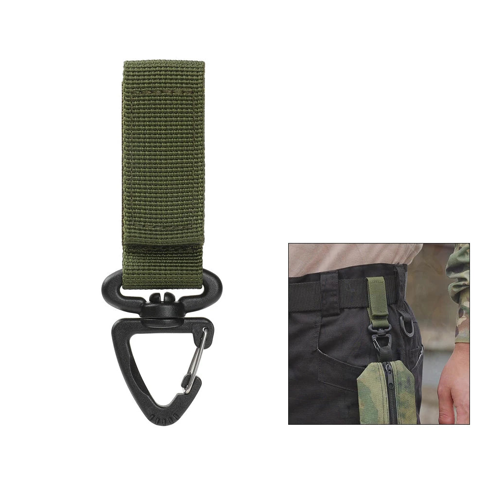 MOLLE Karabijnhaak van Nylon โ Tactische Bevestigingsclip voor Rugzak, Riem & Outdoor Uitrusting