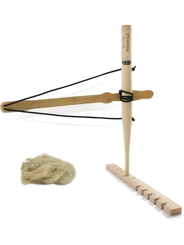 Bogenbohrset Feueranzünder – Überlebens-Feueranzünder aus Holz – Primitives Reibungswerkzeug für Outdoor und Scouting