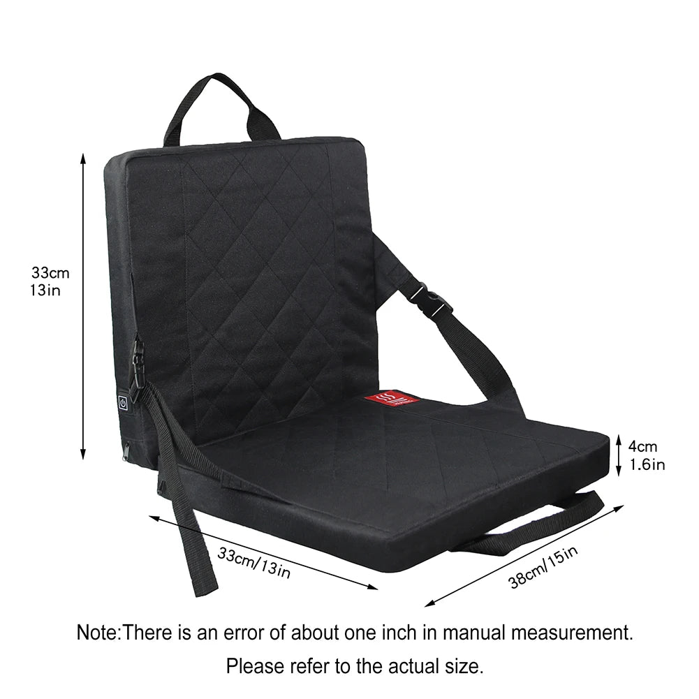 Beheizbares Stuhlkissen – beheizte Stuhlmatte für Camping, Outdoor und Sofas, 3 Temperatureinstellungen