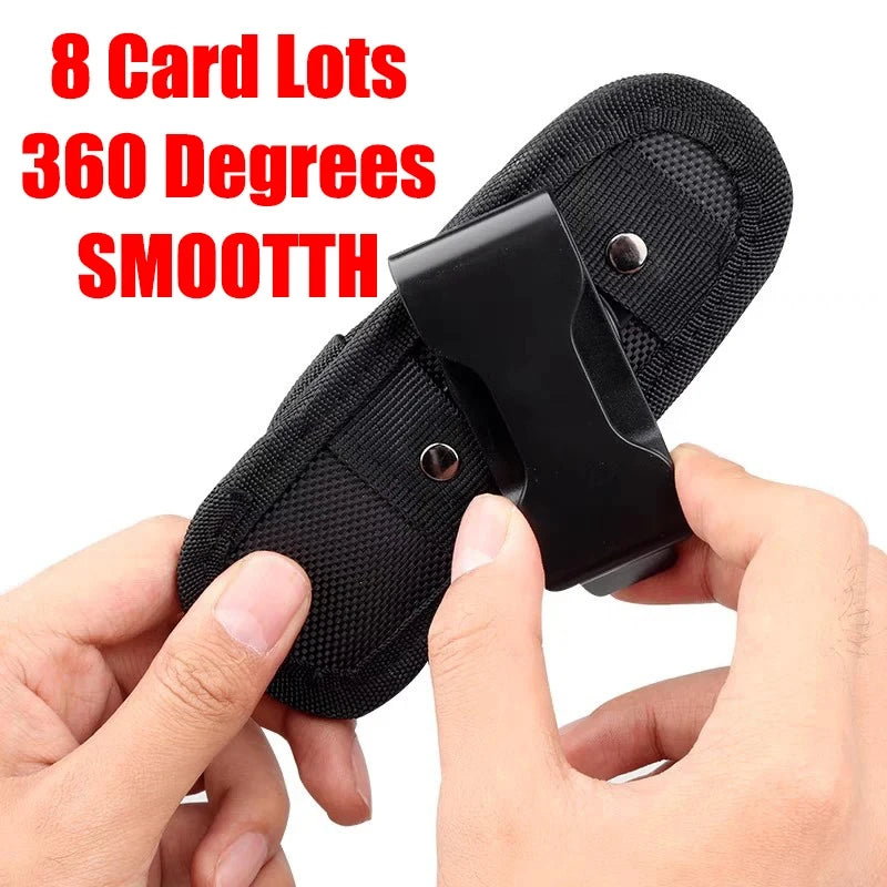 Tactische Zaklamp Pouch – Duurzame Holster voor Jacht en Survival Kits – 360 Graden Draaibare Zaklamp Houder