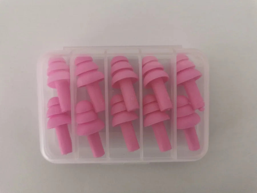 5Pairs/set box-packed comfort earplugs noise reduction silicone Soft Ear Plugs Swimming Silicone Earplugs Protective for sleep