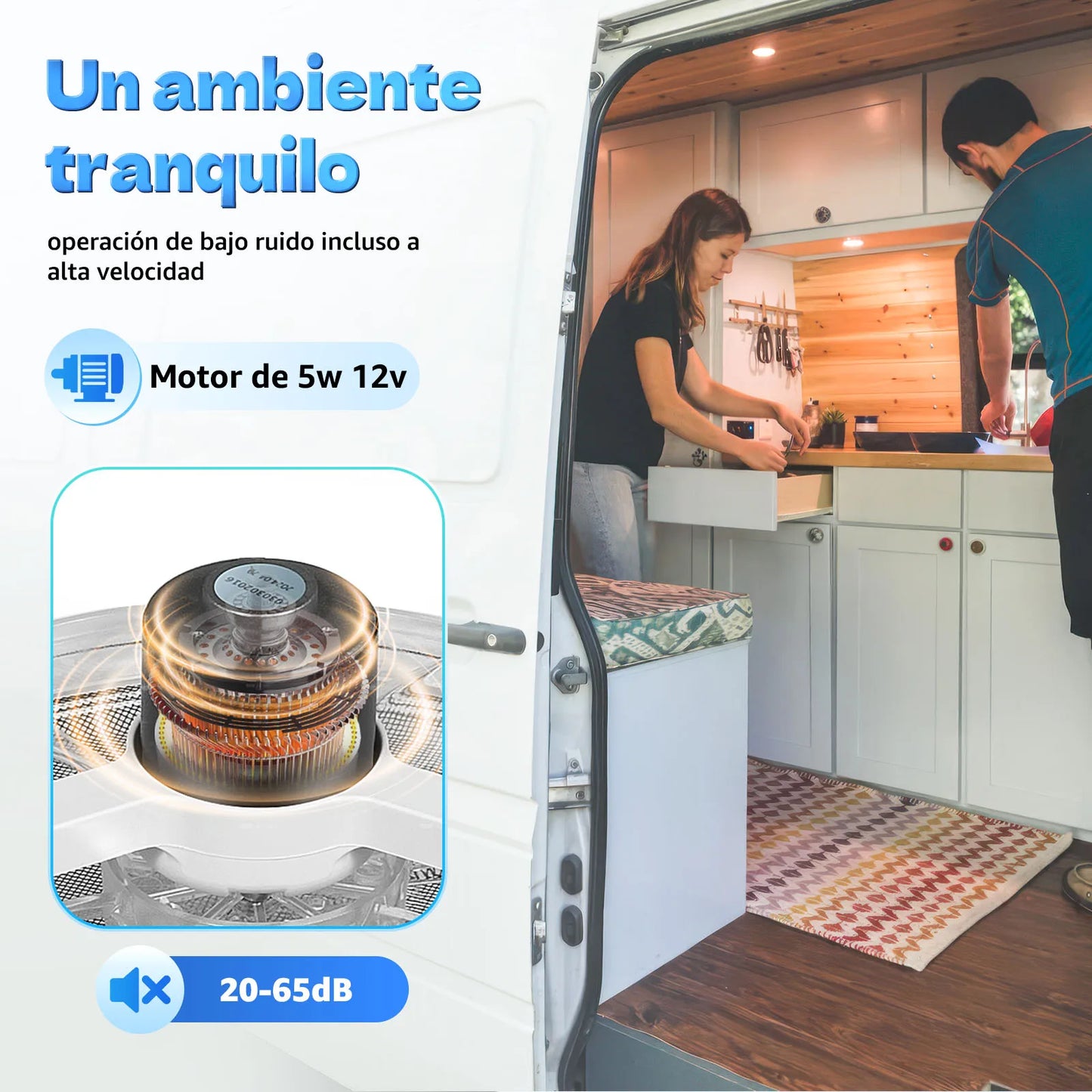 12V Caravan Dakventilator – Automatische RV Dakluik met LED Verlichting | Motorhome Ventilatie & Uitlaatventilator