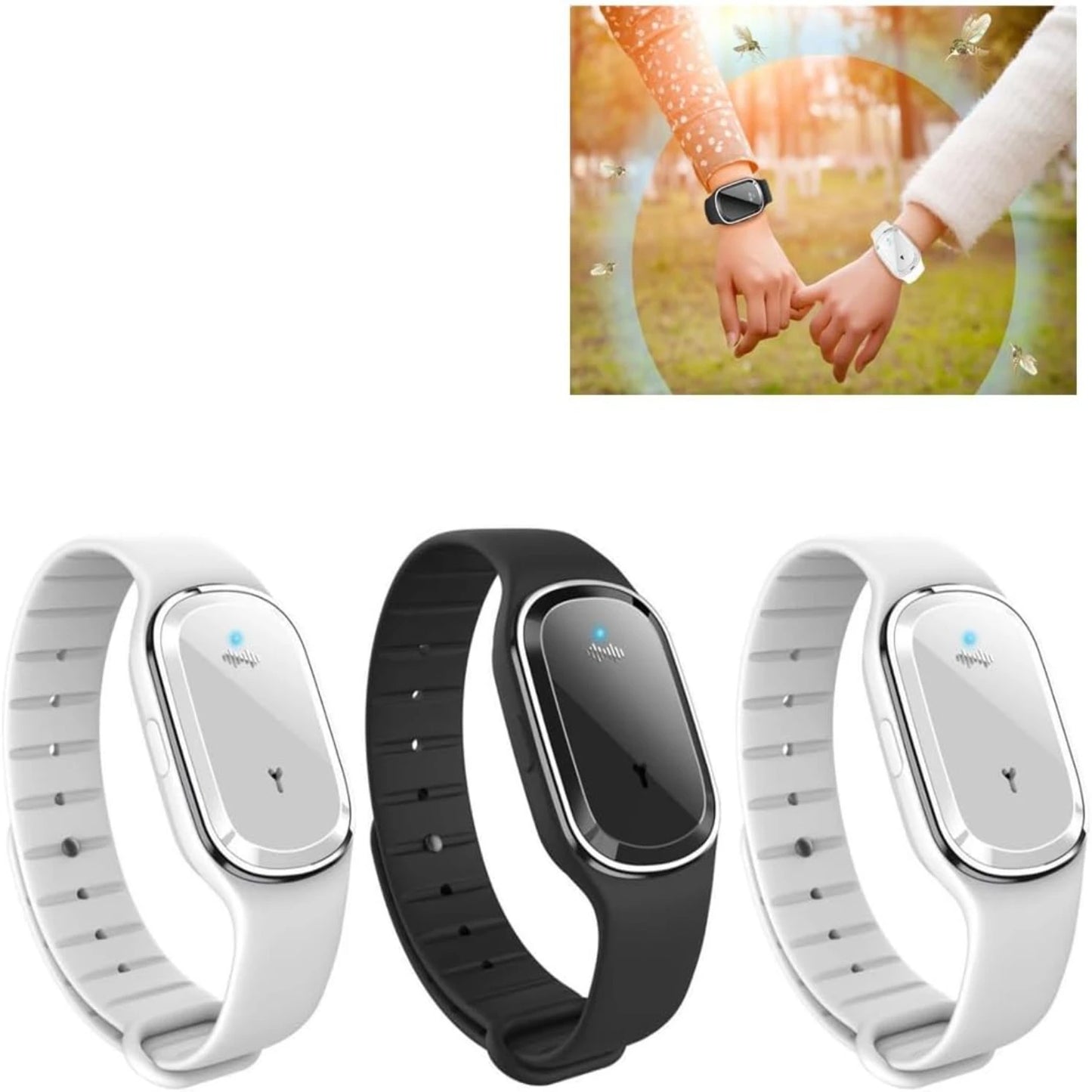 Waterdichte Insectenwerende Polsband, Mosquito Repellent Armband voor Buitenactiviteiten, Duurzaam en Stijlvol, Veilig voor Alle Leeftijden