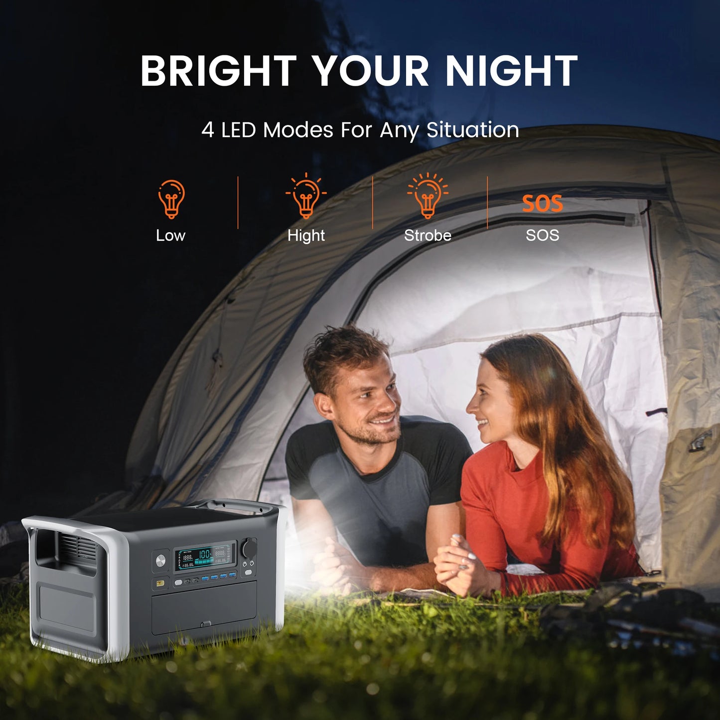 1024Wh LiFePO4 Draagbare Power Station – 1800W (220V) / 1600W (110V) UPS Solar Generator voor Camping & Noodstroom