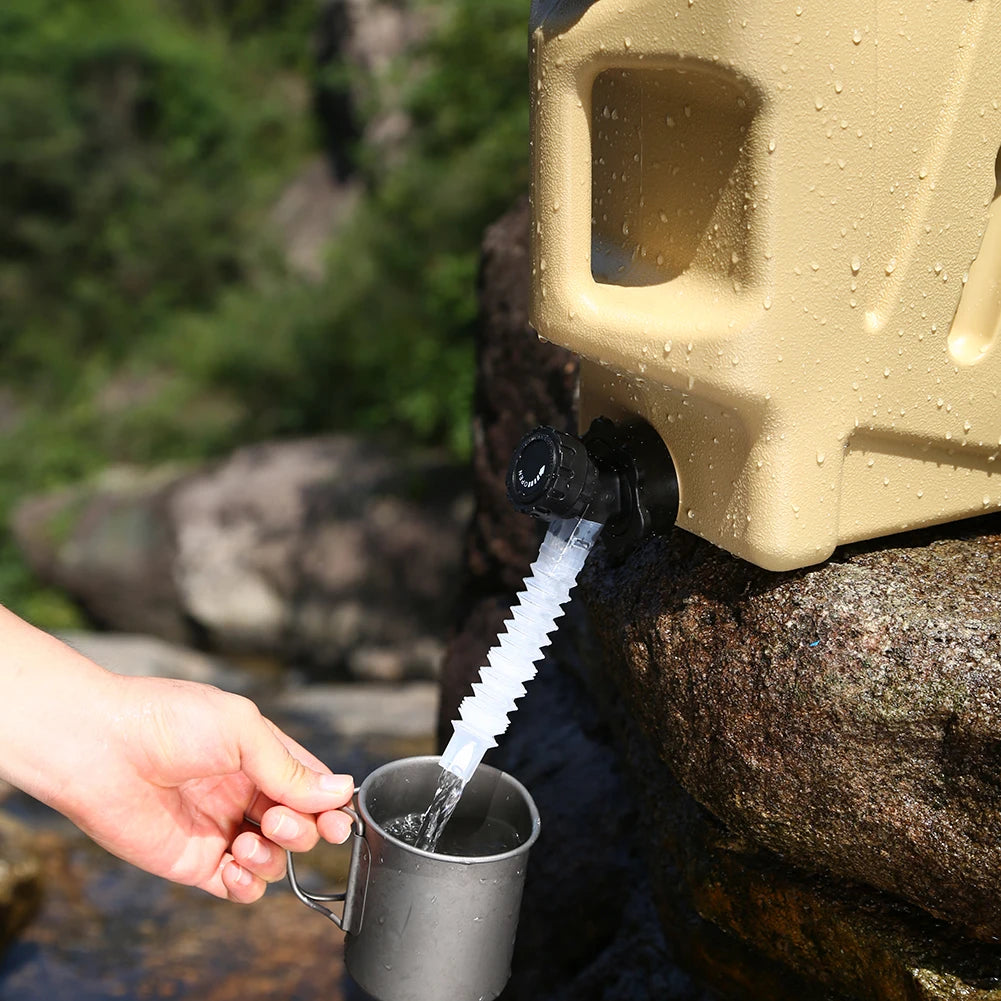 10/12L Outdoor Water Emmer | Draagbare Camping Waterzak met Kraan voor Picknick en Hiking